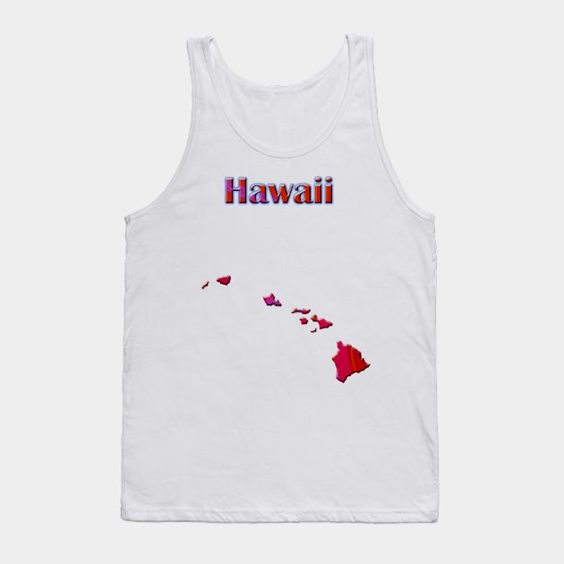 Hawaii Map Tank Top by rwedegis